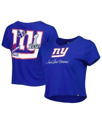 Womens New Era Royal New York Giants Historic Champs T-Shirt Product Image