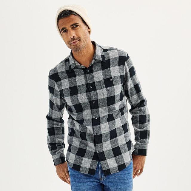 Mens Sonoma Goods For Life Flannel Button-Down Shirt Product Image