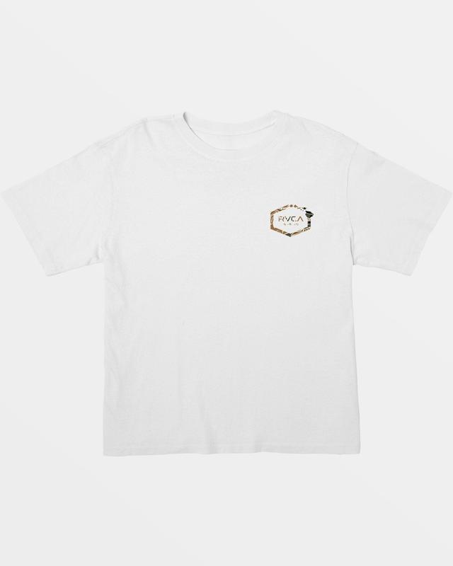 Hawaii Hex Cropped T-Shirt - White Product Image