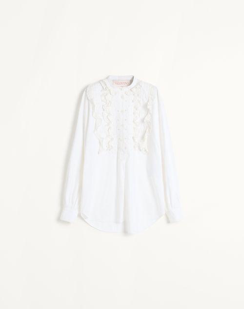 EMBROIDERED COTTON AND LINEN TOP product image