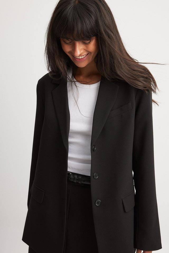 Oversized Three Button Blazer Product Image