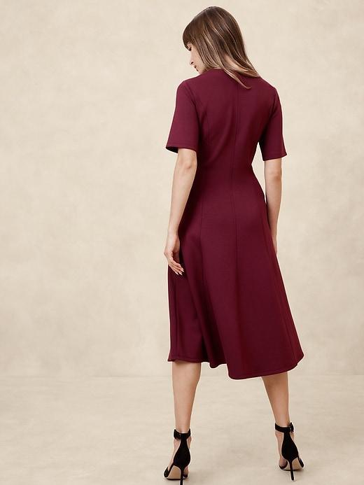 Soft Touch Scuba Seamed Midi Dress product image