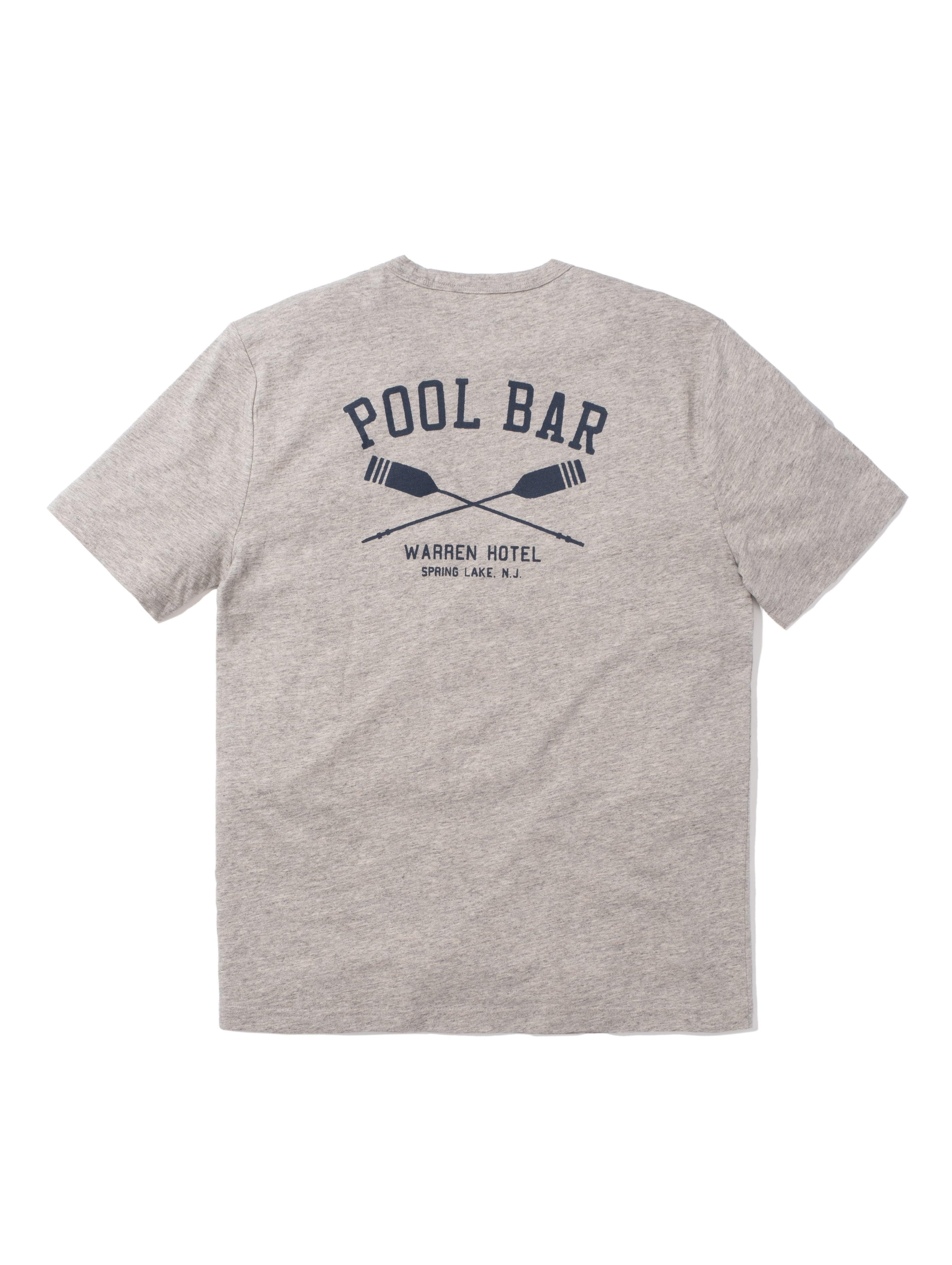 Spring Lake Short-Sleeve Crew Pool Bar T-Shirt- Grey Heather Male Product Image