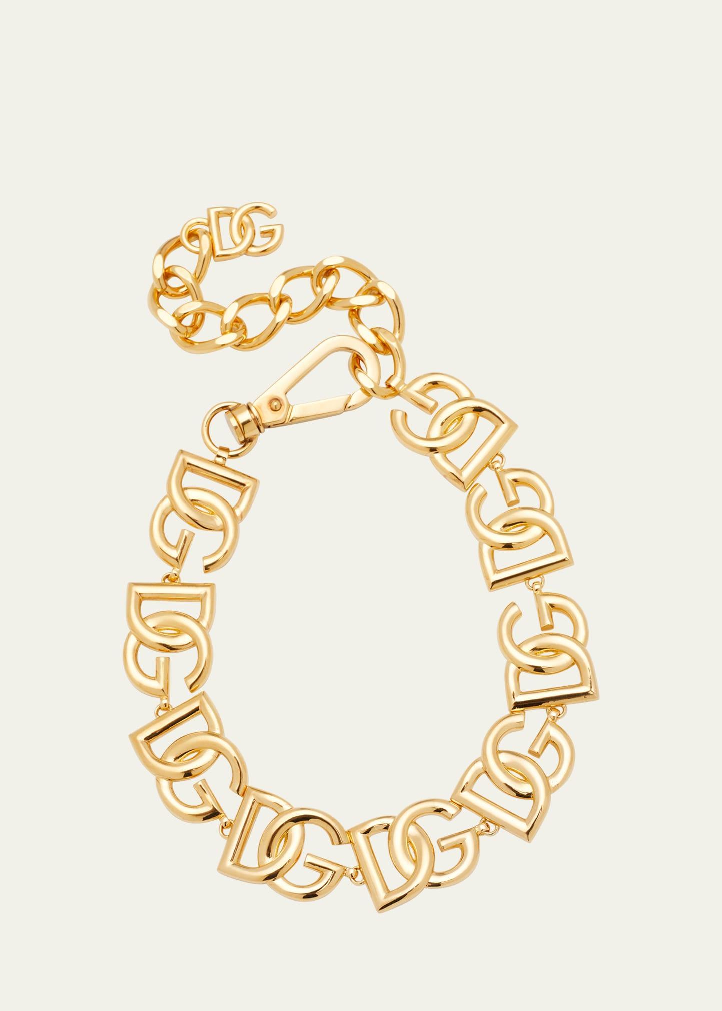 Womens Goldtone Monogram Choker Product Image