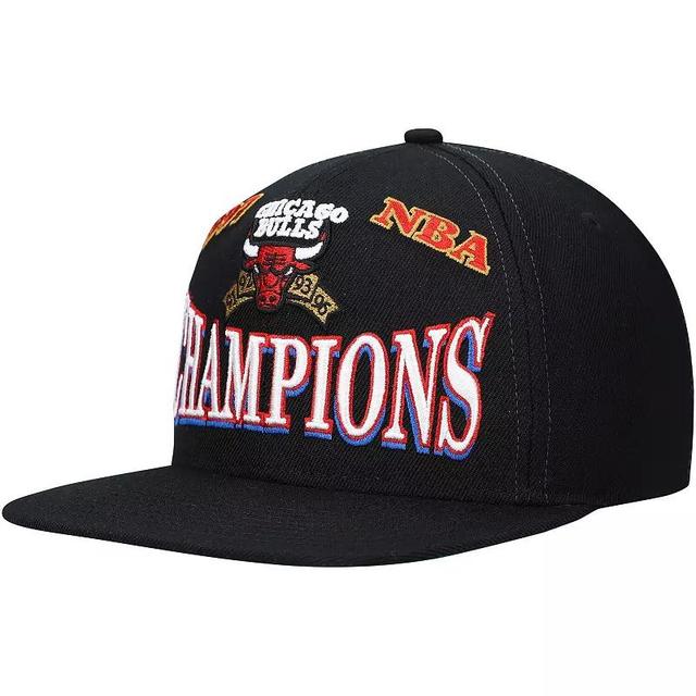 Mens Mitchell & Ness Black Chicago Bulls Hardwood Classics 1997 NBA Champions Snapback Hat Product Image