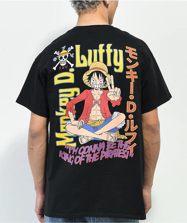 One Piece Luffy Black T-Shirt Product Image