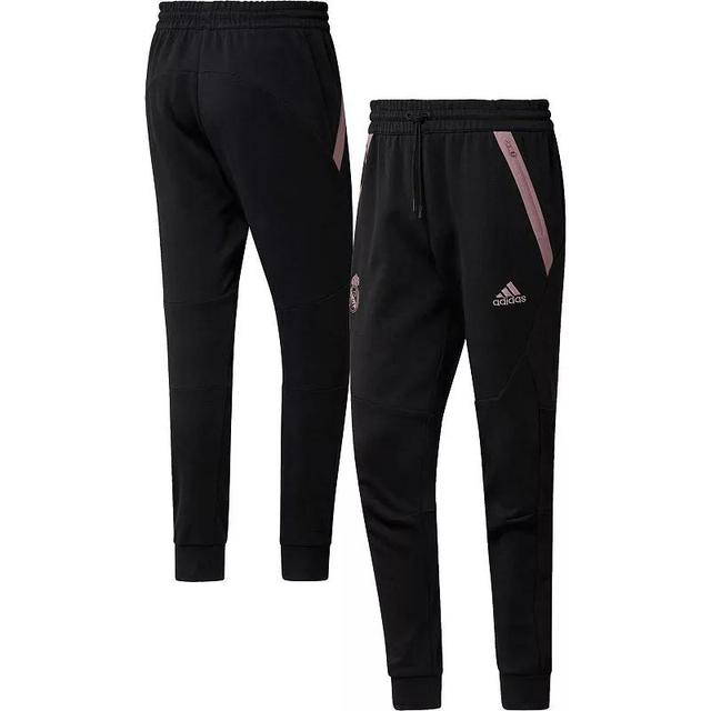 Mens adidas Black Real Madrid Travel Pants Product Image