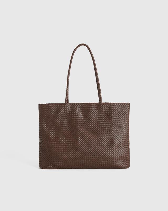 Italian Leather Small Handwoven Tote Product Image