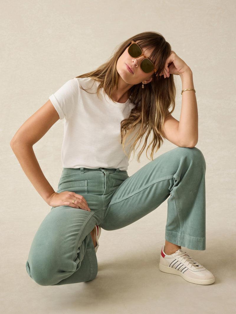 Softstretch Cord Patch Pocket Pant - Seaglass Product Image