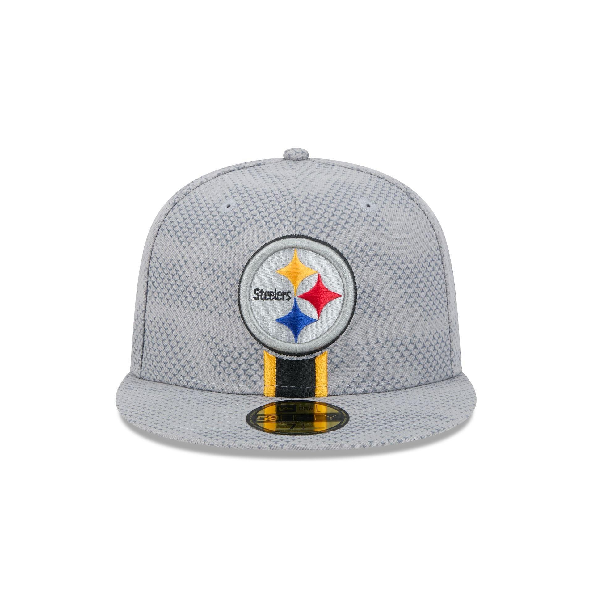 Pittsburgh Steelers 2024 Sideline Gray 59FIFTY Fitted Hat Male Product Image