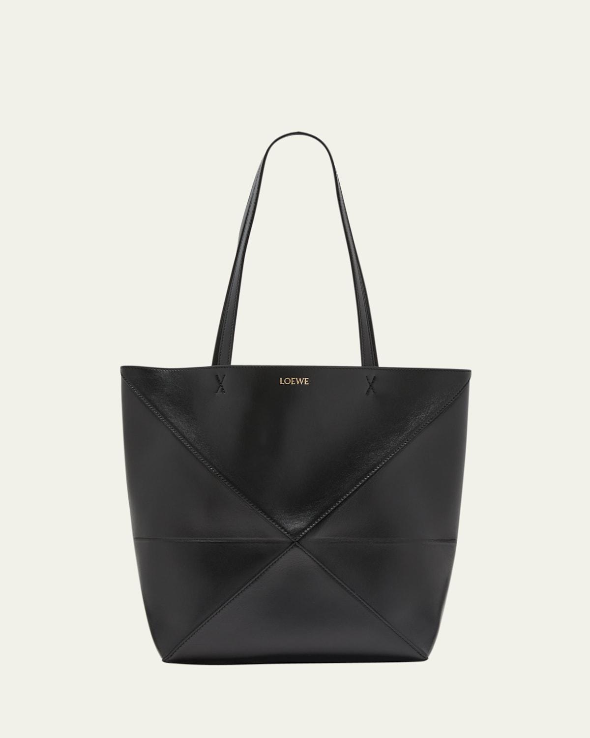 Womens Puzzle Shiny Leather Tote Product Image