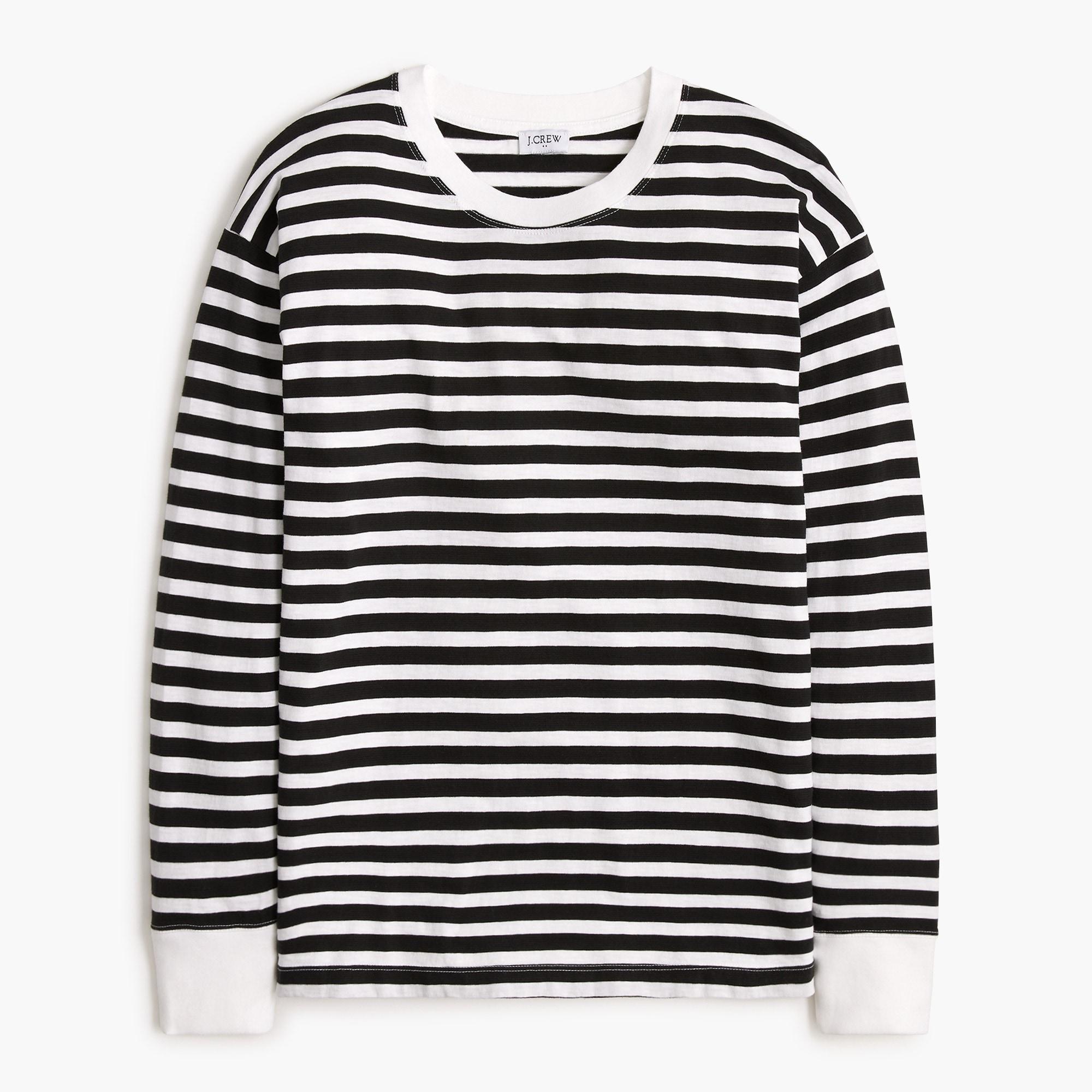 Long-sleeve striped tee Product Image