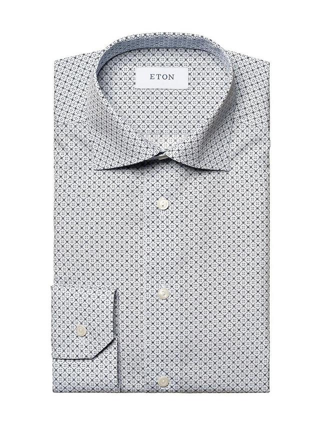 Mens Slim-Fit Micro Geometric Shirt Product Image