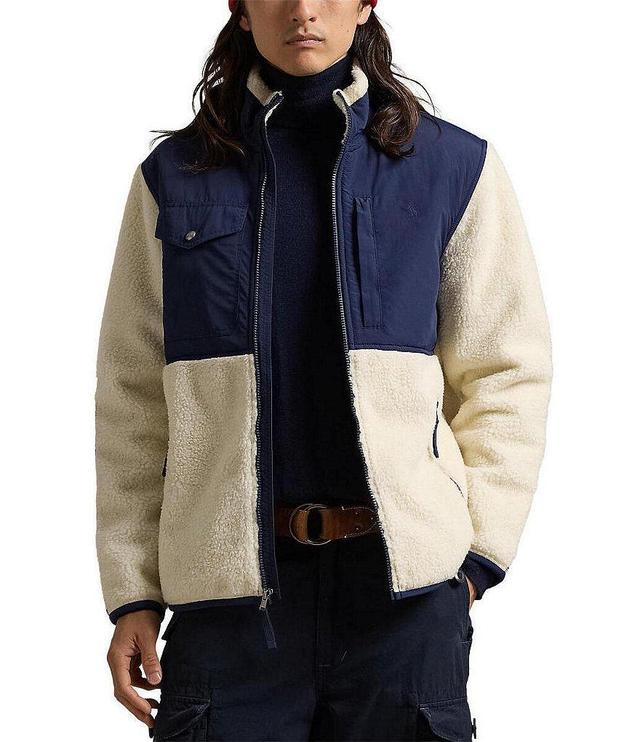 Polo Ralph Lauren Color Block Hybrid Fleece Jacket Product Image