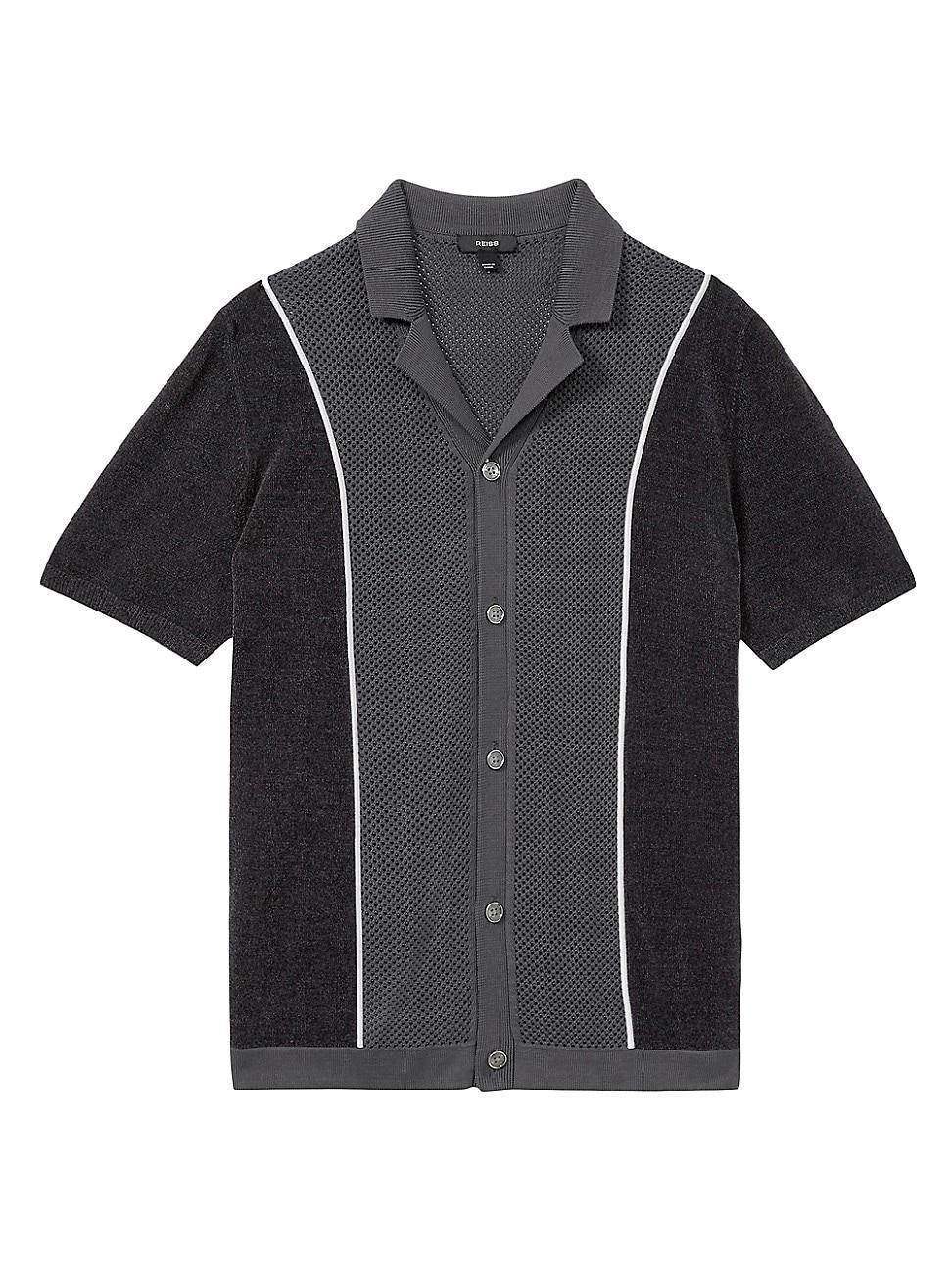 Mens Meastro Cotton-Blend Short-Sleeve Shirt Product Image