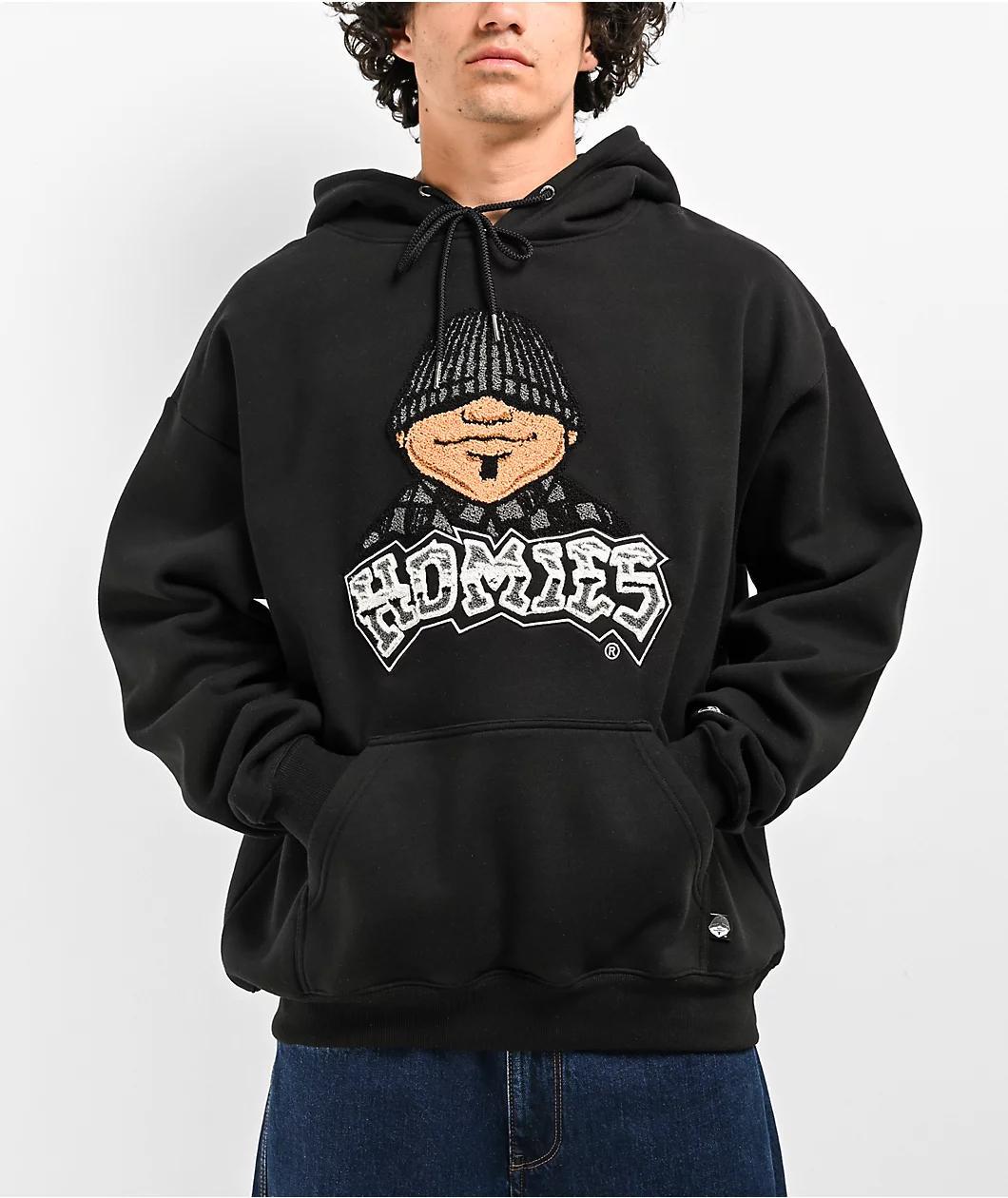 DGA Homies Eightball Big Head Black Hoodie Product Image