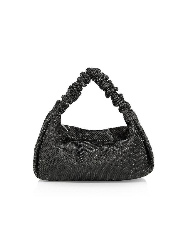 Womens Mini Scrunchie Embellished Shoulder Bag Product Image