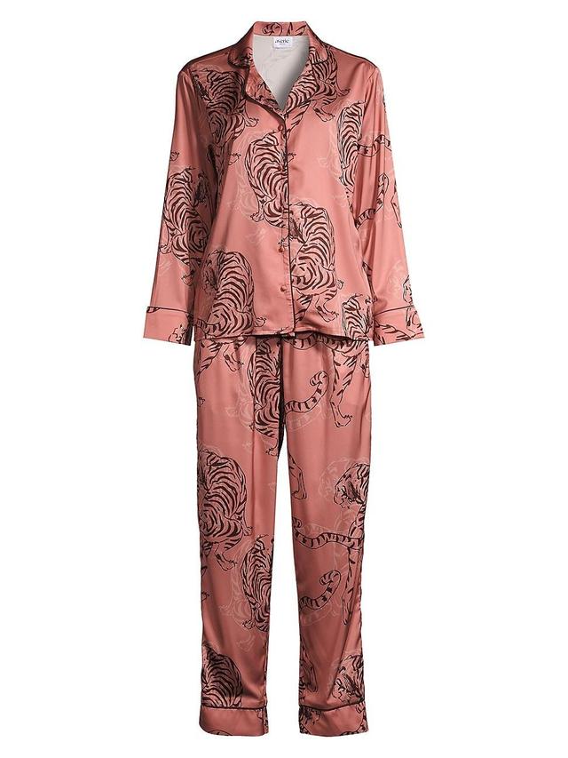 Womens Safari Starry Nights Long Pajama Set Product Image