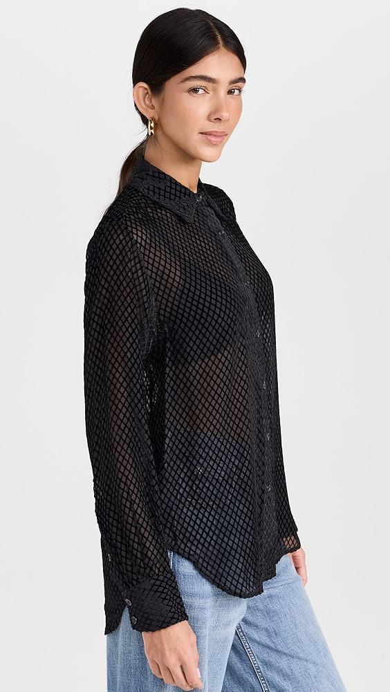 rag & bone Lila Burnout Shirt | Shopbop Product Image