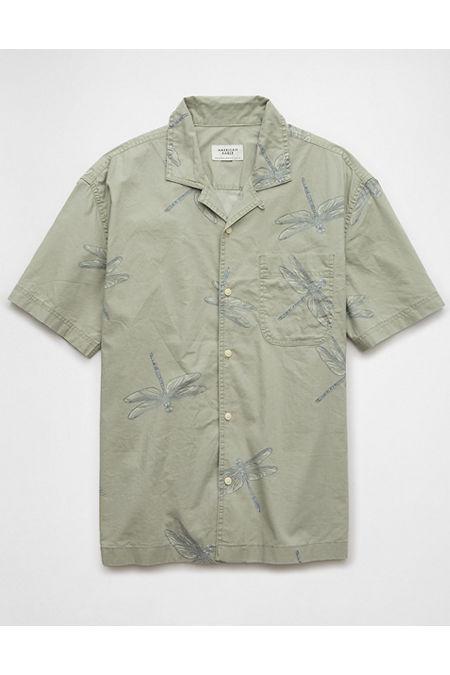 AE Printed Button-Up Poolside Shirt Men's Product Image