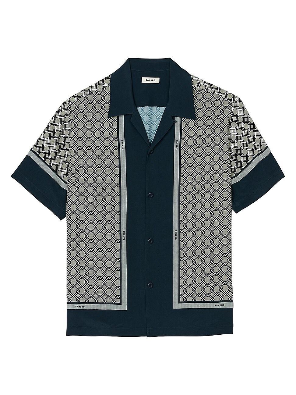 Mens Short Sleeved Patterned Shirt Product Image