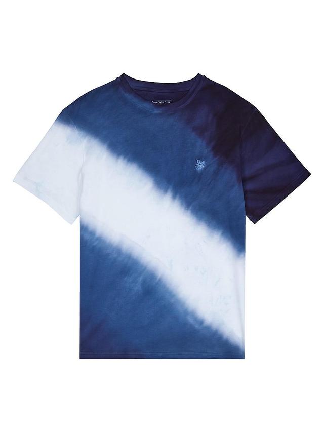 Mens Striped Tie-Dye T-Shirt Product Image