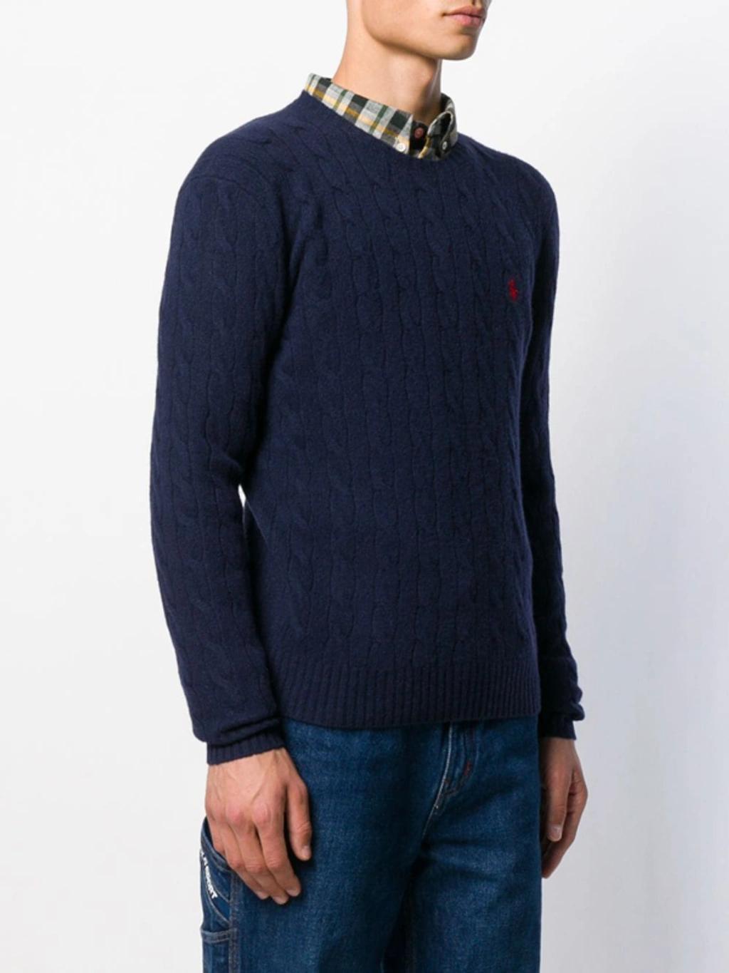 Cotton Sweater In Blue Product Image