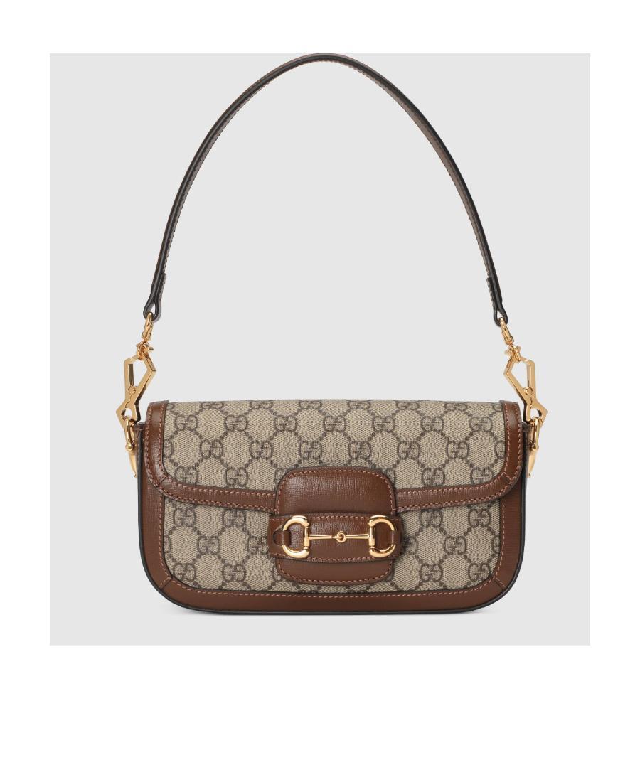 GUCCI Mini Horsebit 1955 Shoulder Bag In Neutrals Product Image