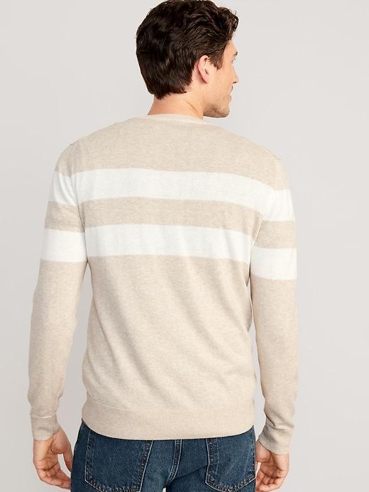 Striped Crew-Neck Sweater Product Image