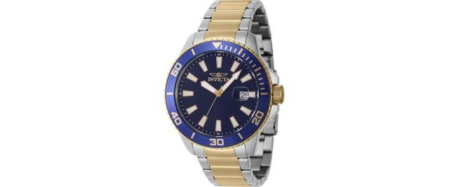 Invicta Mens 46071 Pro Diver Quartz 3 Hand Blue Dial Watch - Blue Product Image