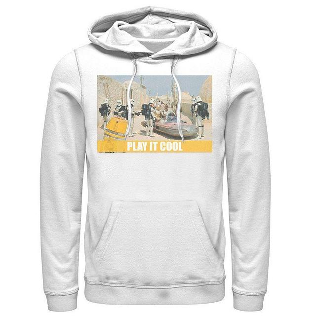 Mens Star Wars Luke, Obi-Wan & C-3PO Play It Cool Meme Hoodie Product Image