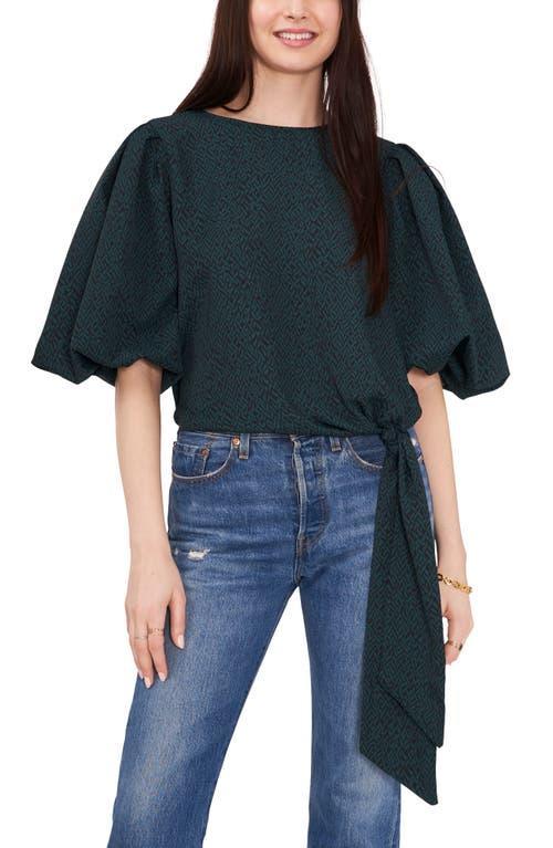 Vince Camuto Bubble Sleeve Tie Front Top Product Image