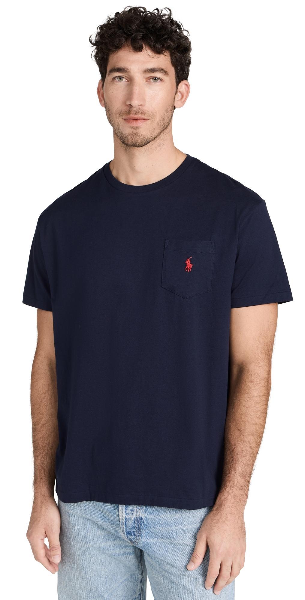 Polo Ralph Lauren Mens Classic Fit Crew Neck Pocket T-Shirt Product Image