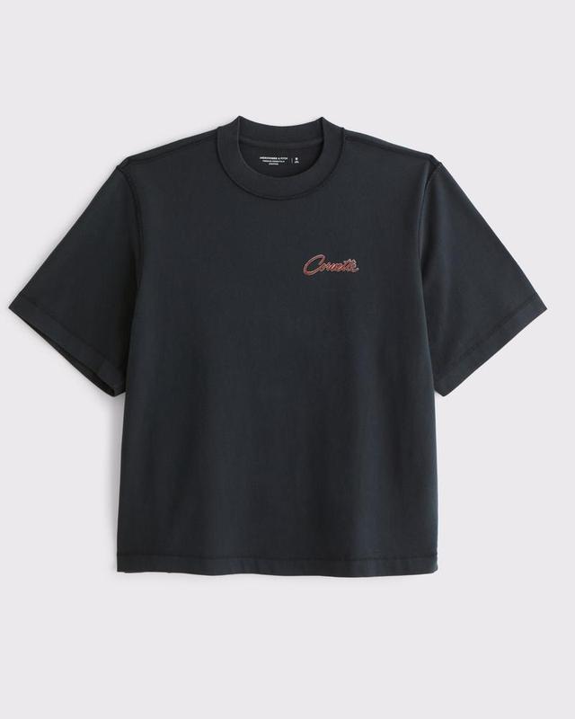 Premium Heavyweight Cropped Corvette Graphic Tee Product Image