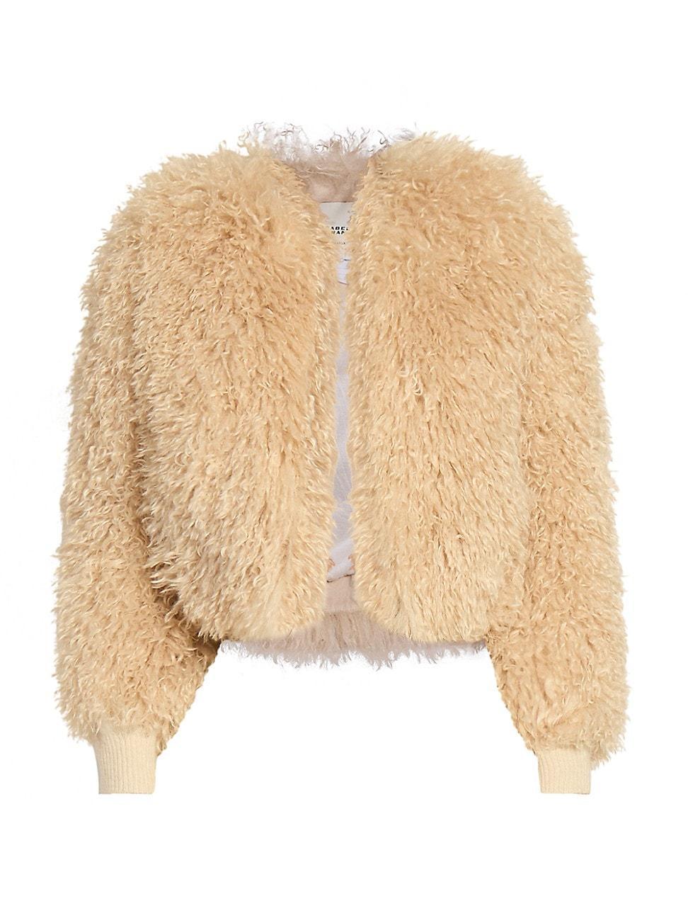 Womens Faustine Sherpa Crop Jacket Product Image