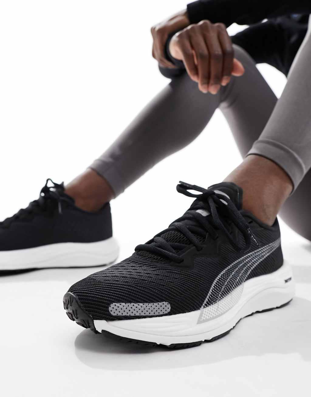 PUMA Velocity Nitro 2 sneakers in black and metallic Product Image