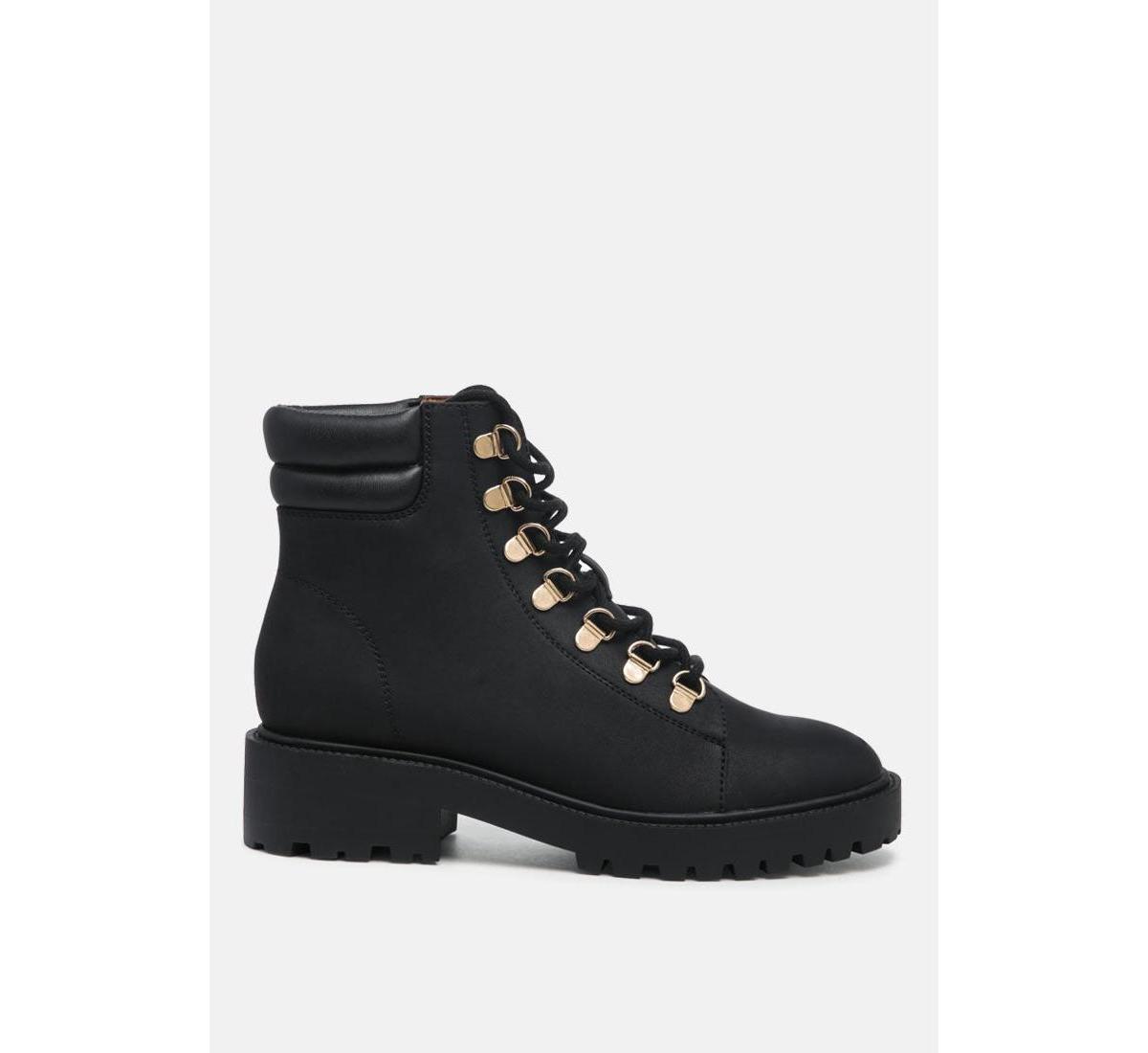 Womens shirly soft leather lace-up boots Product Image