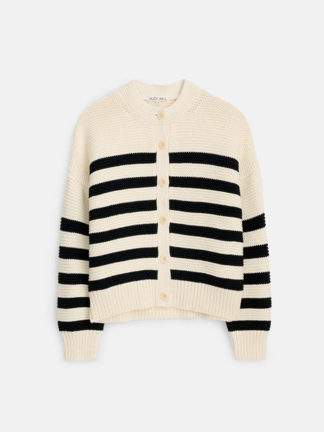 Nico Striped Cardigan In Cotton Female Product Image