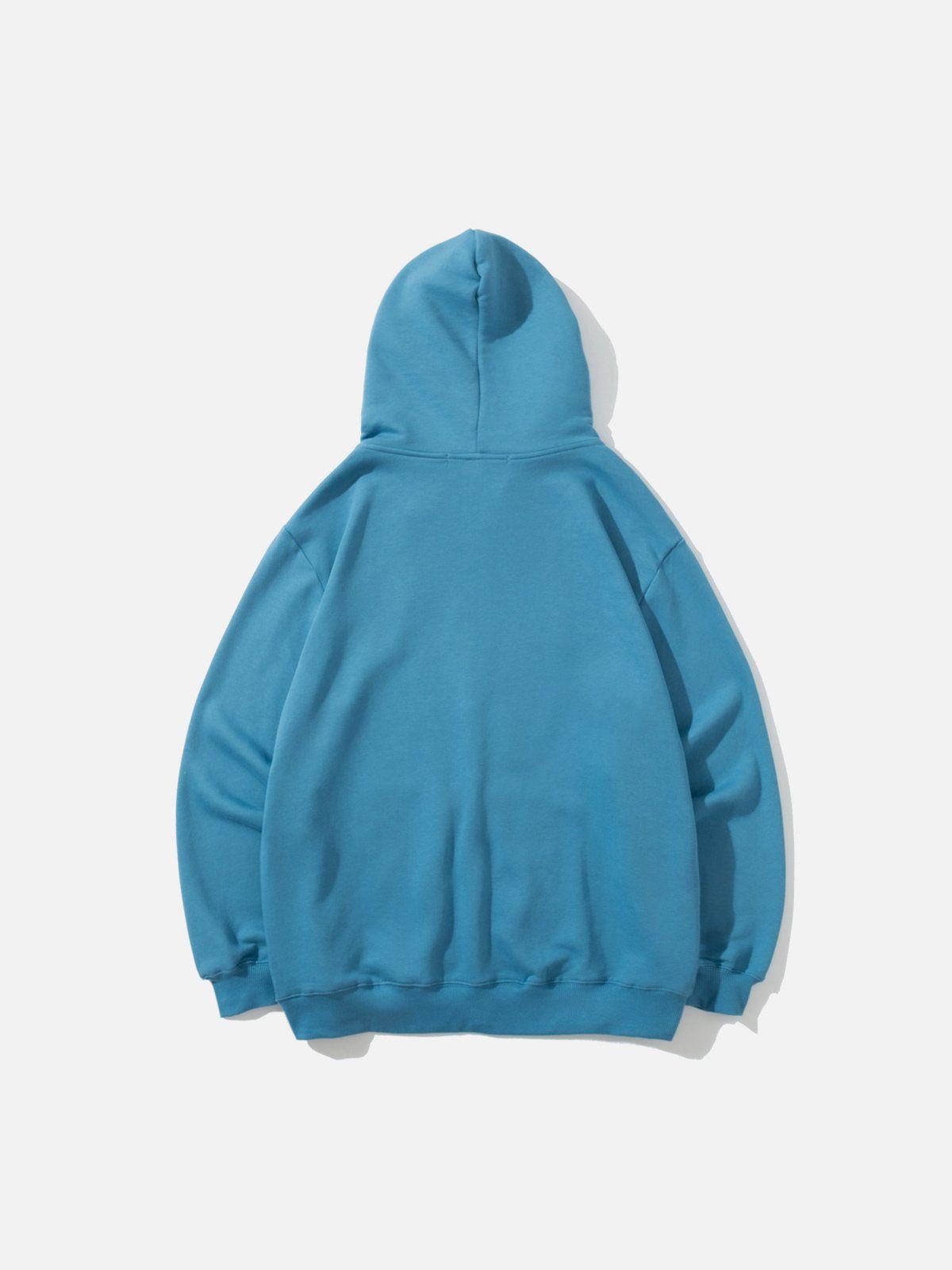 Aelfric Eden Solid Basic Zip Up Hoodie Product Image