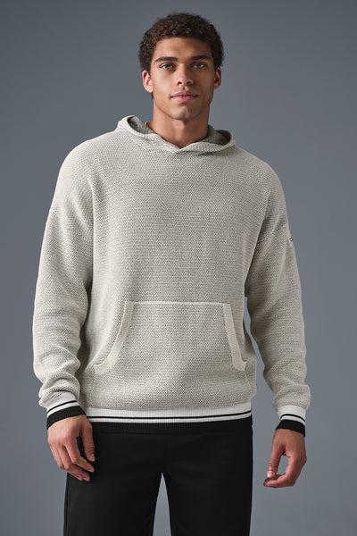 Sports Club Sweater Knit Hoodie - Bone Product Image