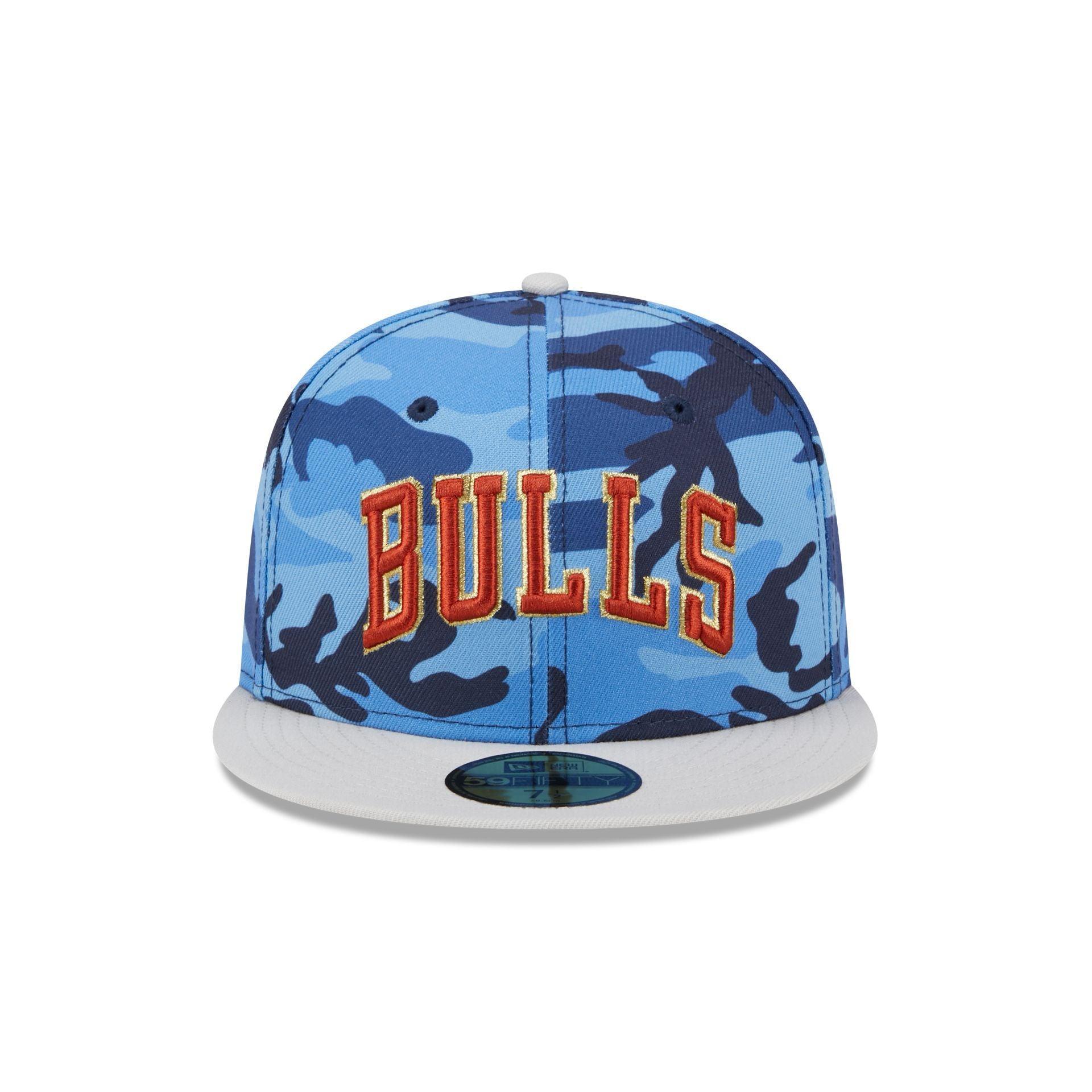 Chicago Bulls Blue Camo 59FIFTY Fitted Hat Male Product Image