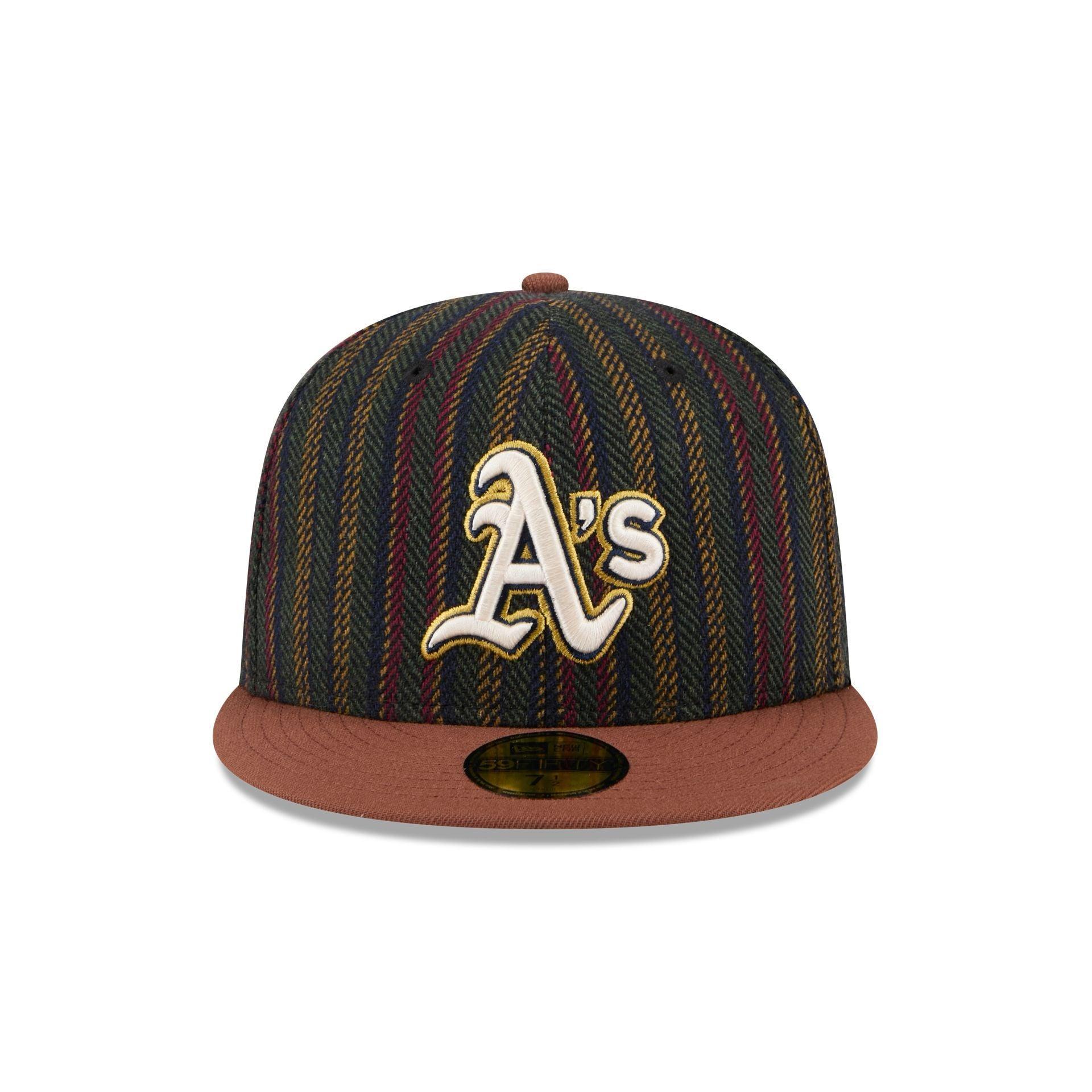 Oakland Athletics Vintage Herringbone 59FIFTY Fitted Hat Male Product Image