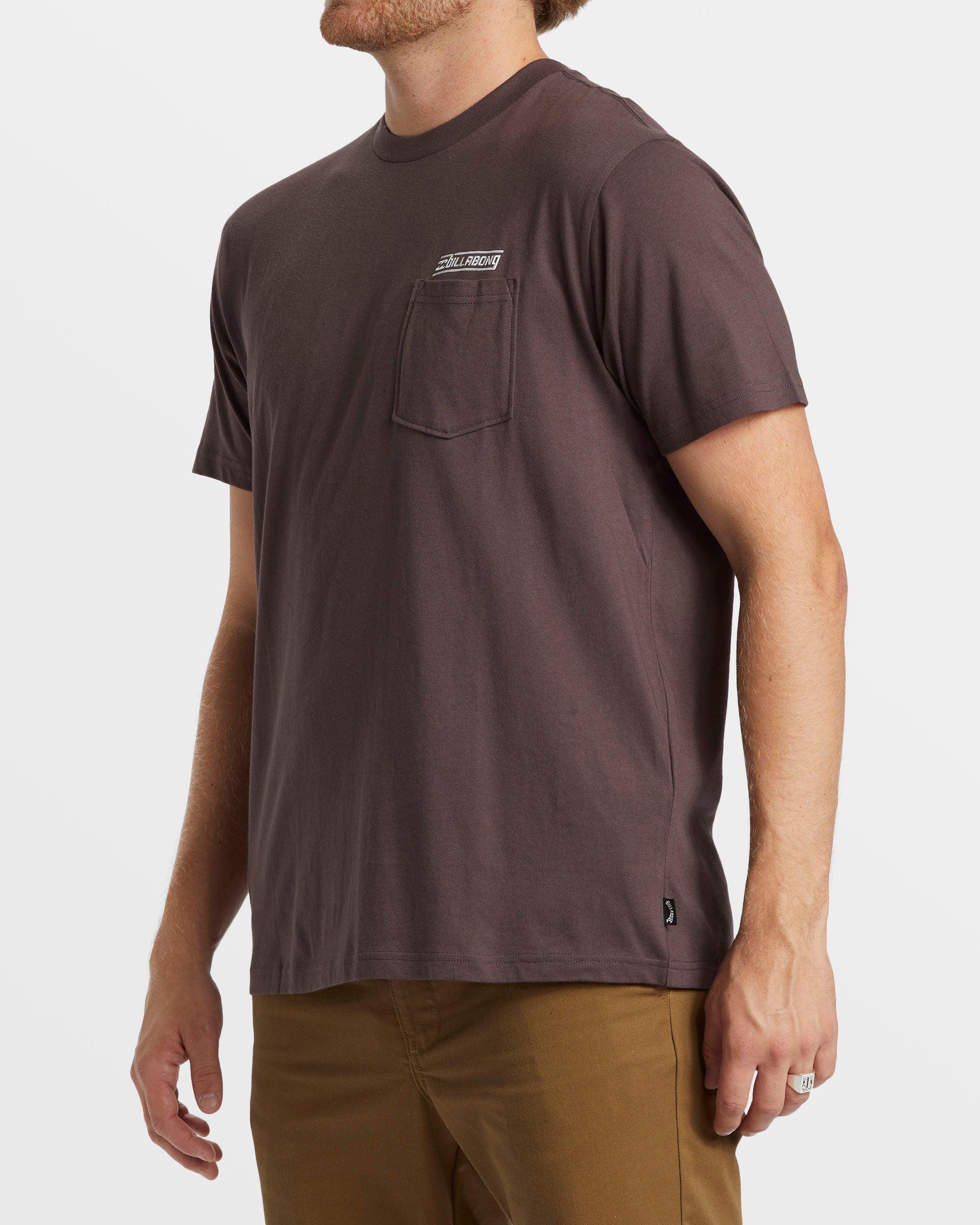 Walled Pocket T-Shirt - Plum Male Product Image