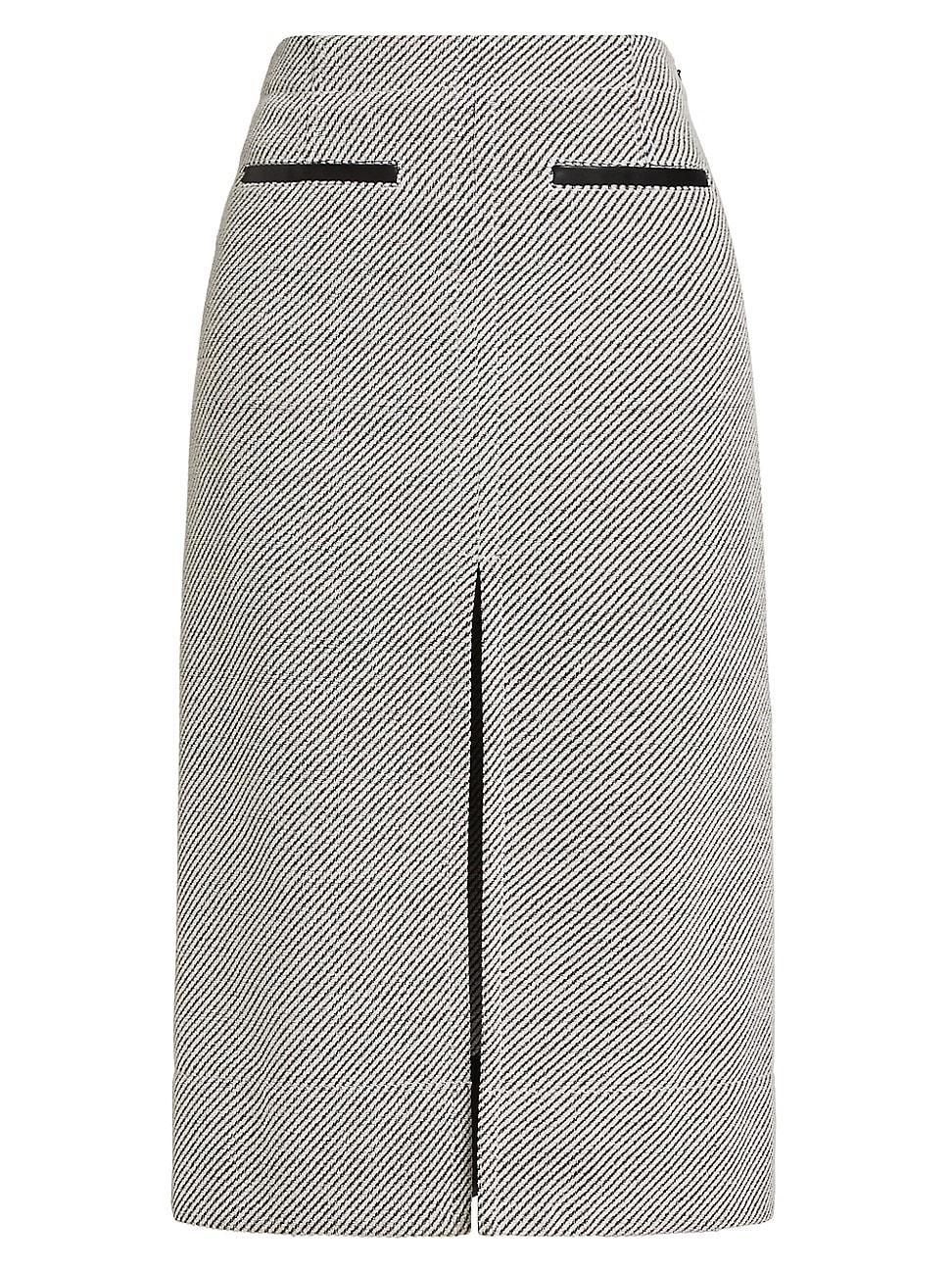 Womens Lennon Soft Twill Midi-Skirt Product Image