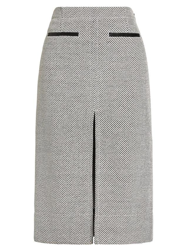 Womens Lennon Soft Twill Midi-Skirt Product Image