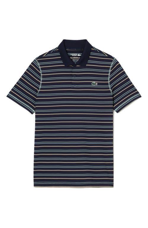 Lacoste Stripe Stretch Polo Shirt Product Image