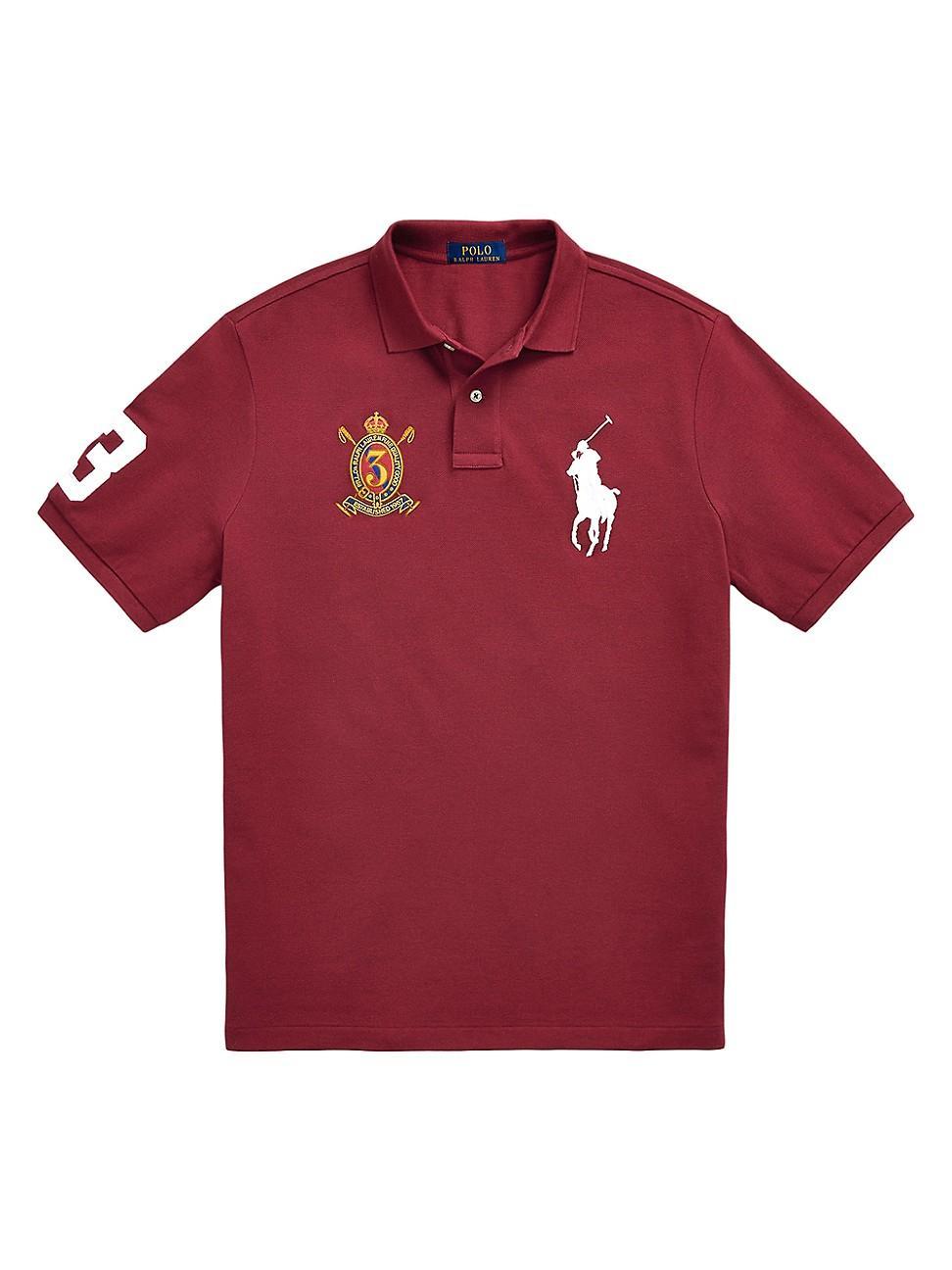 Mens Crest Logo Cotton Polo Shirt Product Image