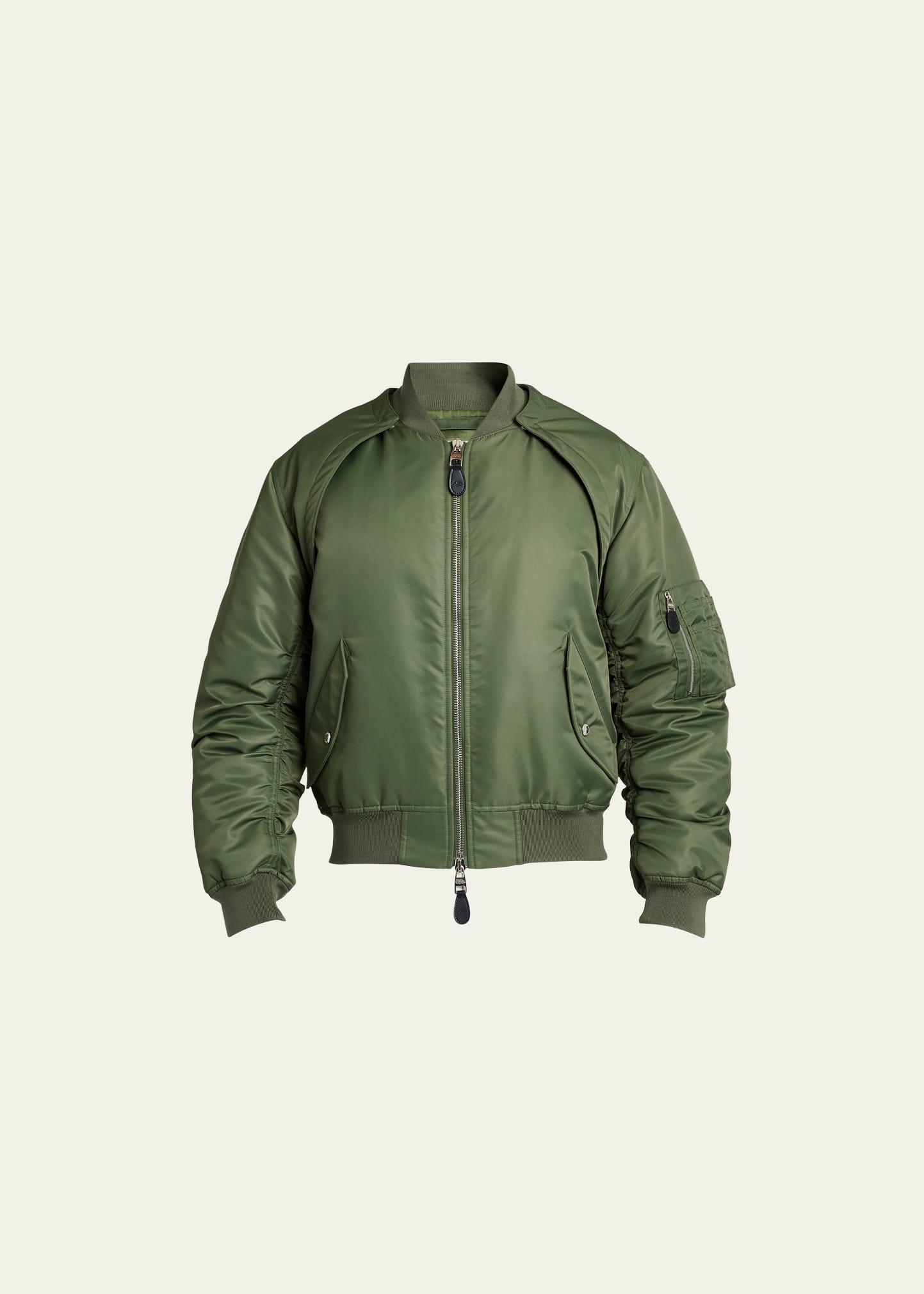 Mens Removable Sleeve Bomber Jacket Product Image