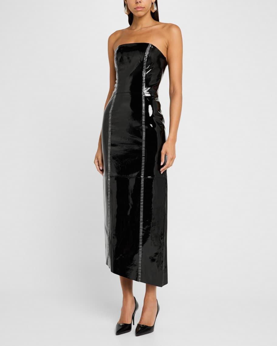 Sioux Strapless Patent Leather Maxi Dress Product Image