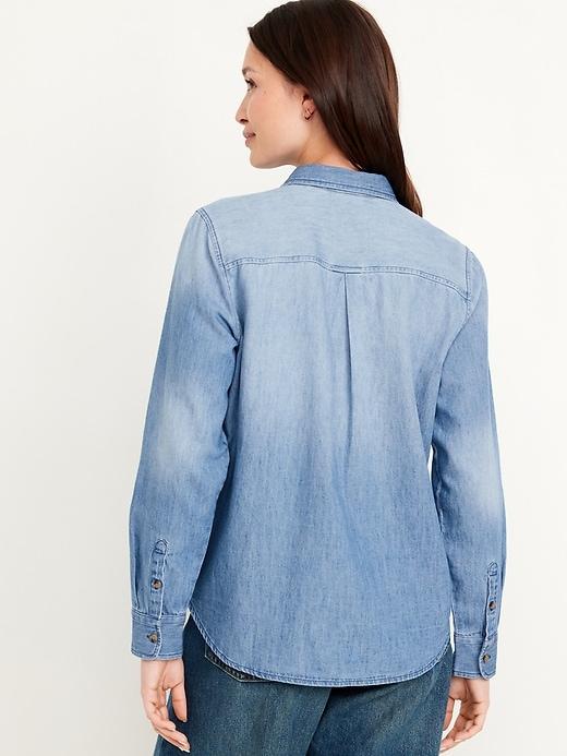 Classic Button-Down Jean Shirt product image